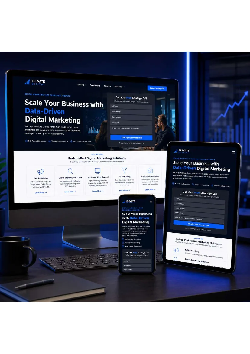 Elevate Digital website project