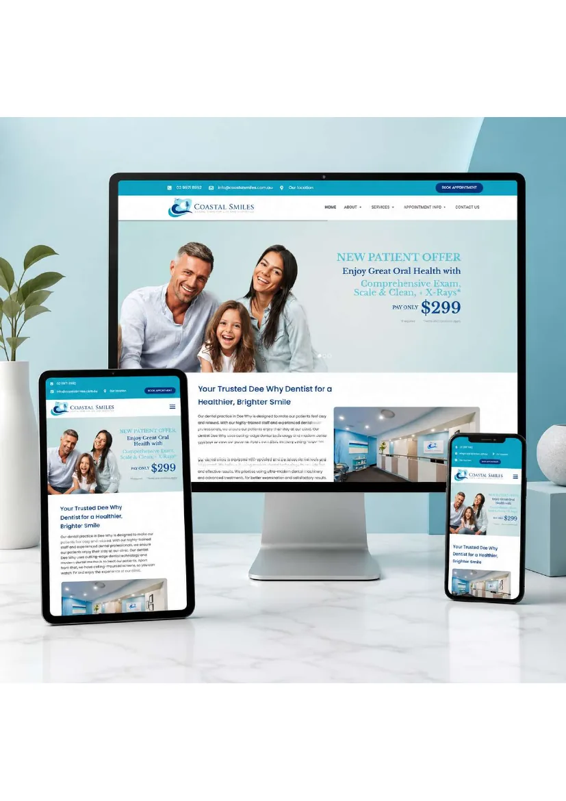 Coastal Smiles website project